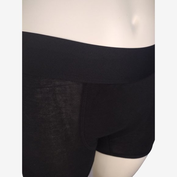 Period. Black Organic Cotton Heavy Flow Sleep Shorts Size XS - Picture 8 of 9